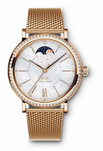 IWC Portofino Automatic Moon Phase 37 Red Gold / Diamond / MOP / Bracelet IW4590-05 (4590-05, IW459005)